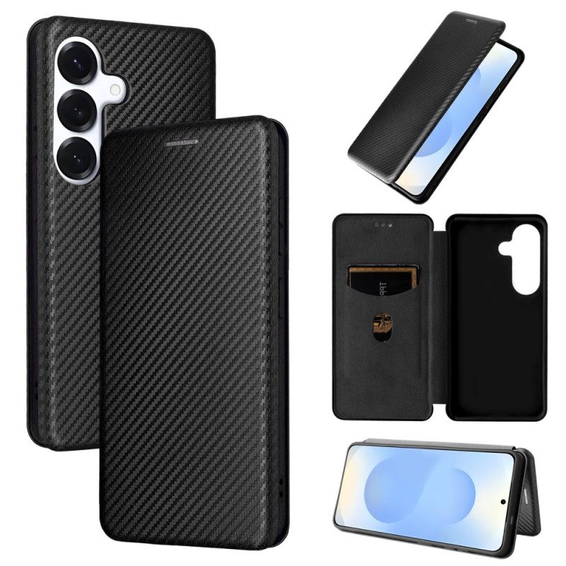 Folio-fodral Samsung Galaxy S26 Fibertexturerad Kolfiber