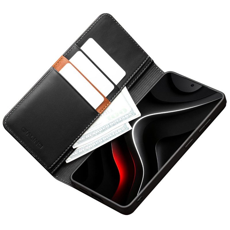 Folio-fodral Samsung Galaxy S26 Qialino Matt Läderplånbok