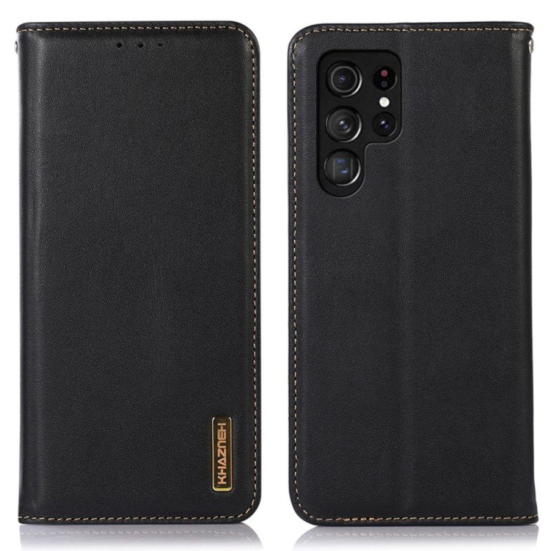 Folio-fodral Samsung Galaxy S26 Ultra Telefonfodral Khazneh-läder