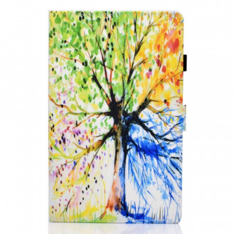 Folio-fodral Samsung Galaxy Tab A8 (2021) Akvarell Träd