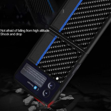 Folio-fodral Skal För Samsung Galaxy Z Flip 3 5G Läderfodral Färglinje