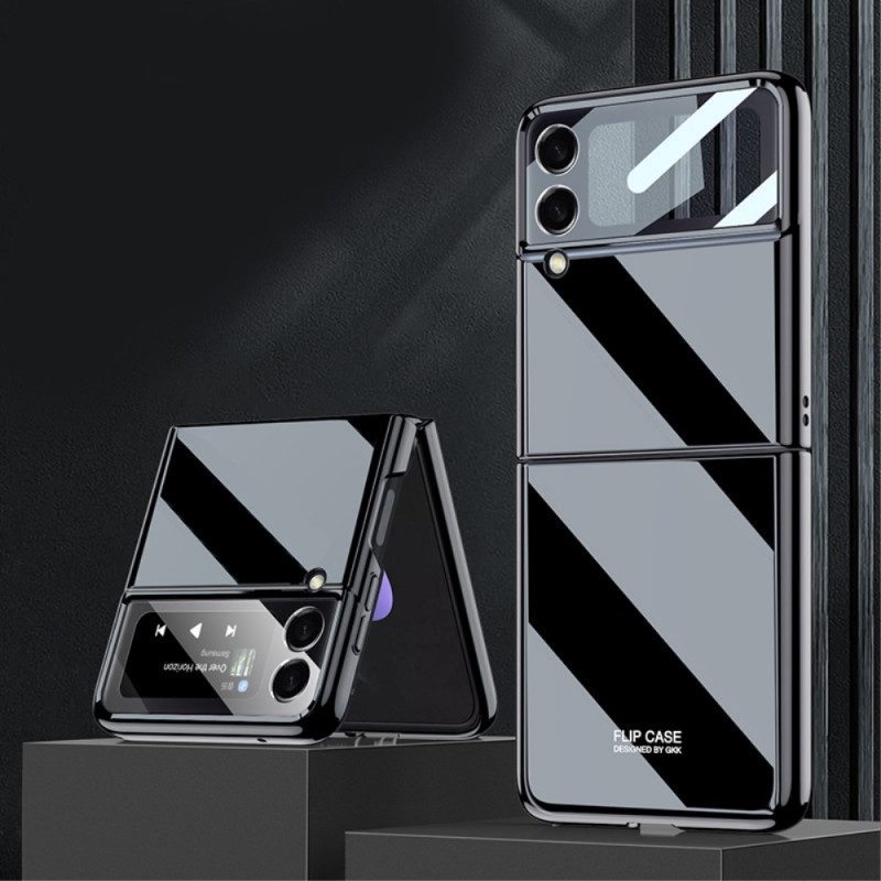 Folio-fodral Skal För Samsung Galaxy Z Flip 3 5G Läderfodral Gkk Spegel