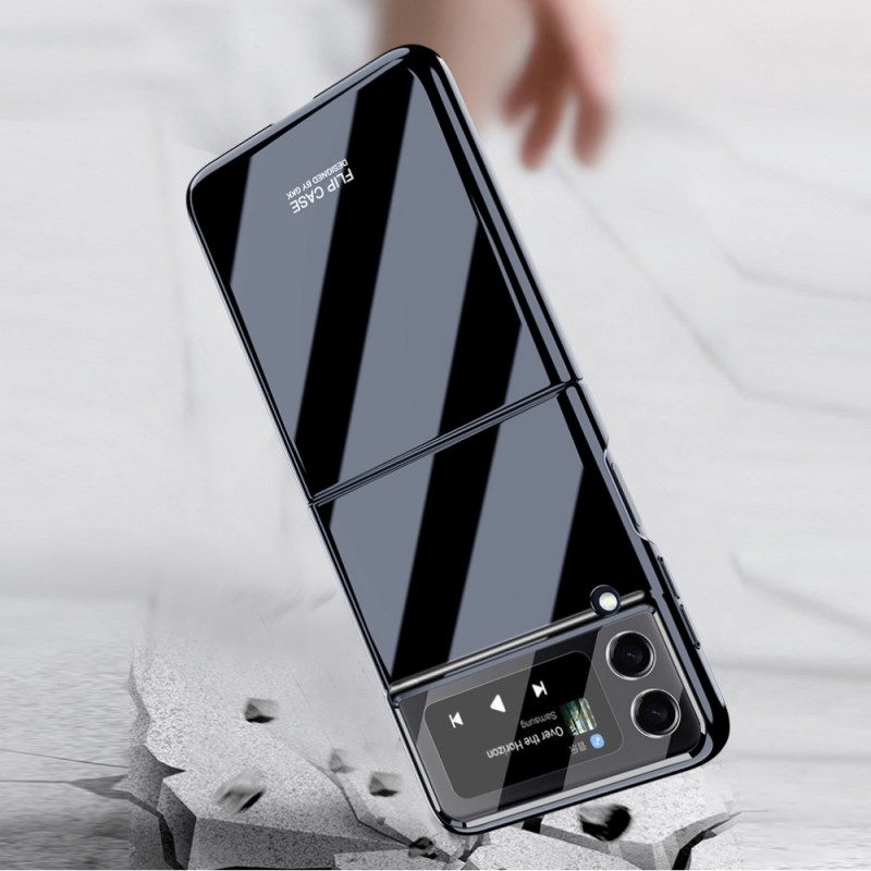 Folio-fodral Skal För Samsung Galaxy Z Flip 3 5G Läderfodral Gkk Spegel