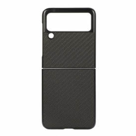 Folio-fodral Skal För Samsung Galaxy Z Flip 3 5G Läderfodral Kolfiber