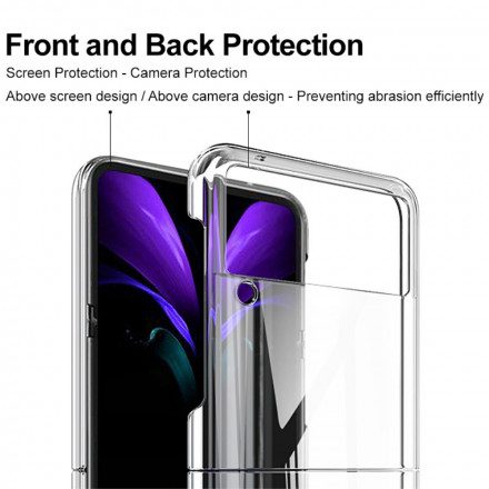 Folio-fodral Skal För Samsung Galaxy Z Flip 3 5G Läderfodral Kristall Imak
