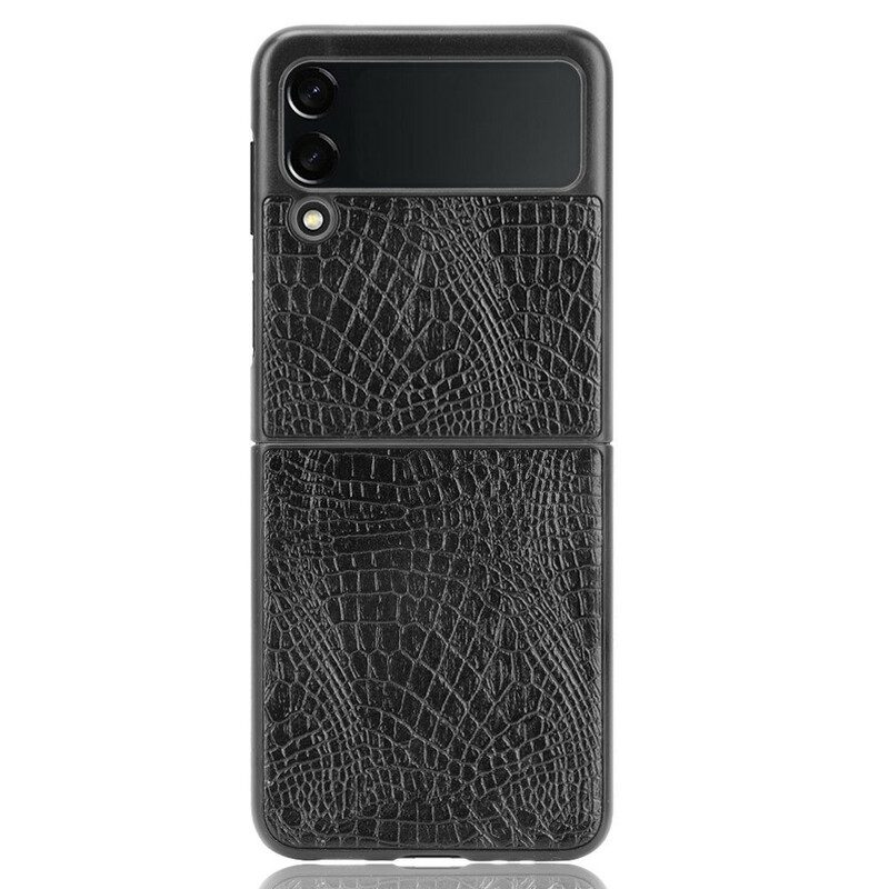 Folio-fodral Skal För Samsung Galaxy Z Flip 3 5G Läderfodral Krokodilskinnseffekt