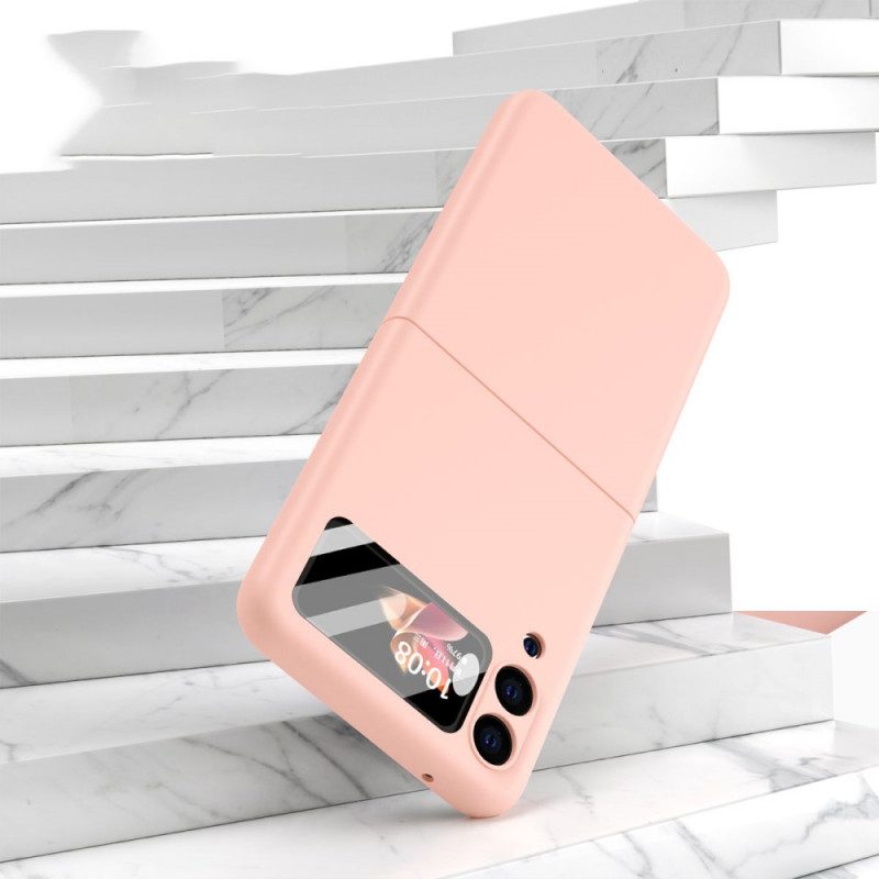 Folio-fodral Skal För Samsung Galaxy Z Flip 3 5G Läderfodral Med Skärmfilm Av Härdat Glas
