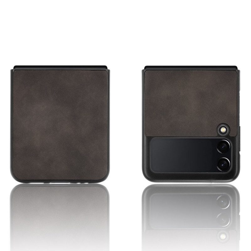 Folio-fodral Skal För Samsung Galaxy Z Flip 3 5G Läderfodral Mjukt Lädereffekt