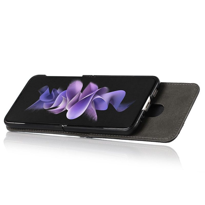 Folio-fodral Skal För Samsung Galaxy Z Flip 3 5G Läderfodral Multifunktionell