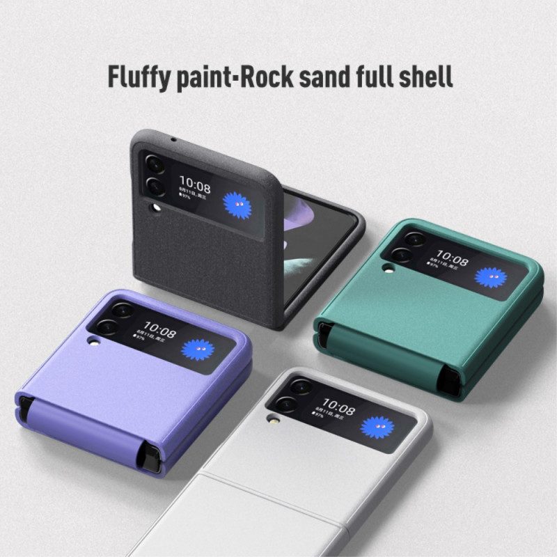 Folio-fodral Skal För Samsung Galaxy Z Flip 3 5G Läderfodral Sandblästringsstil