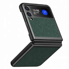 Folio-fodral Skal För Samsung Galaxy Z Flip 3 5G Läderfodral Texturerad Läderstil