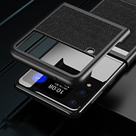 Folio-fodral Skal För Samsung Galaxy Z Flip 3 5G Läderfodral Texturerad Läderstil