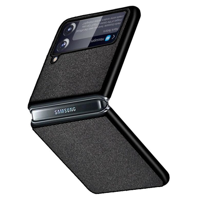 Folio-fodral Skal För Samsung Galaxy Z Flip 3 5G Läderfodral Texturtyg