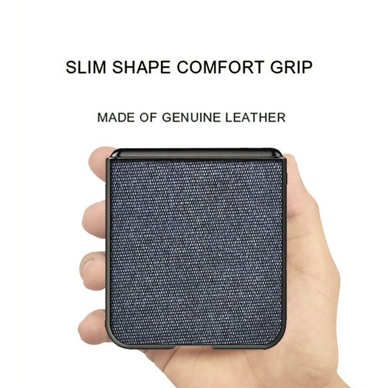 Folio-fodral Skal För Samsung Galaxy Z Flip 3 5G Läderfodral Texturtyg