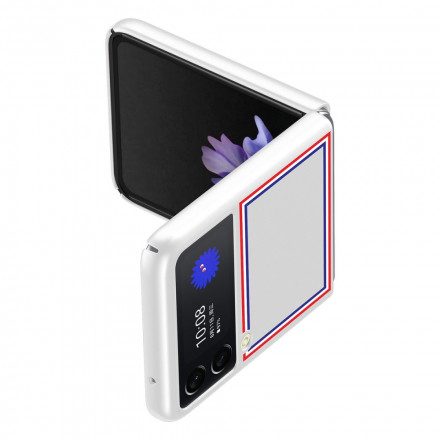 Folio-fodral Skal För Samsung Galaxy Z Flip 3 5G Läderfodral Trefärgad