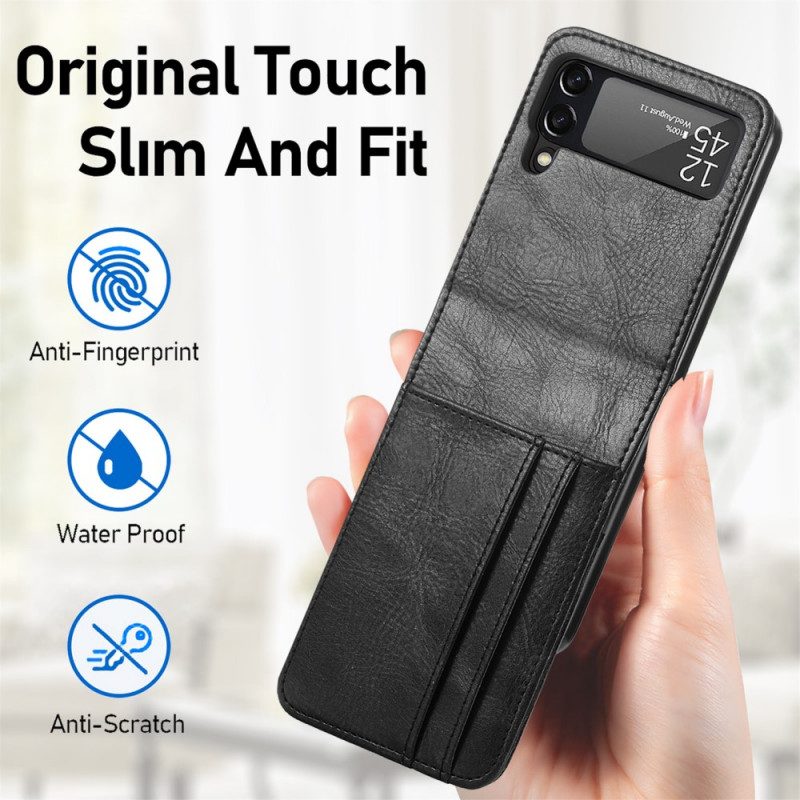 Folio-fodral Skal För Samsung Galaxy Z Flip 3 5G Plånboksfodral Läderfodral Stil Läderplånbok