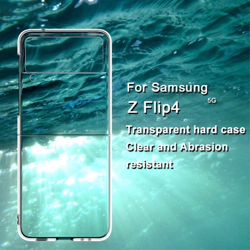 Folio-fodral Skal För Samsung Galaxy Z Flip 4 Läderfodral Imak Transparent