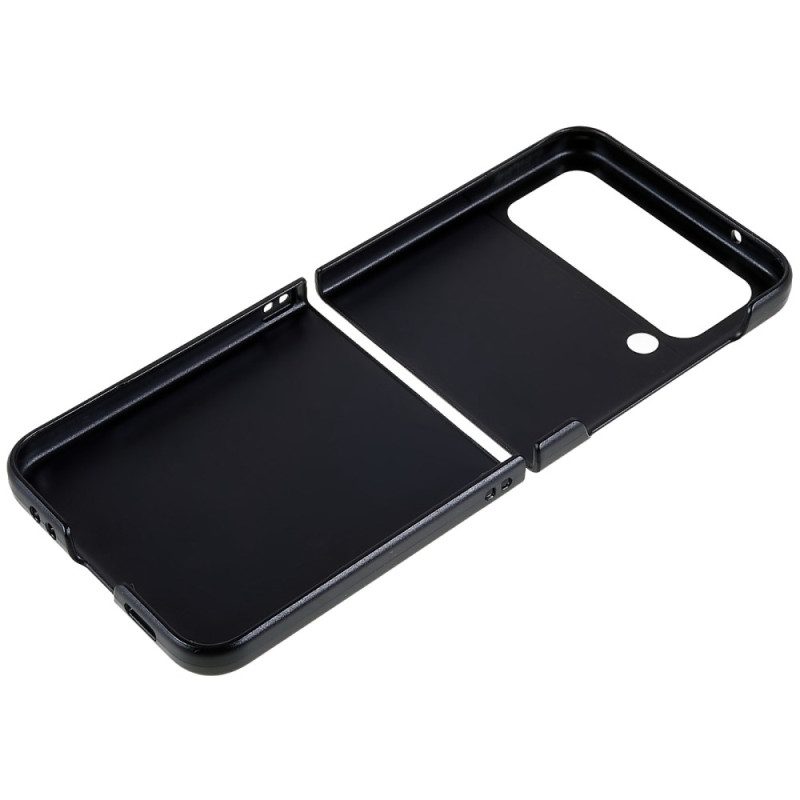 Folio-fodral Skal För Samsung Galaxy Z Flip 4 Läderfodral Klassisk Smidig