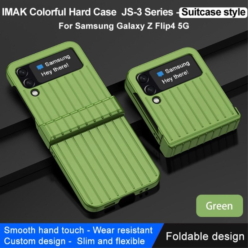 Folio-fodral Skal För Samsung Galaxy Z Flip 4 Läderfodral Koffertdesign