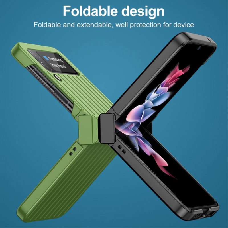 Folio-fodral Skal För Samsung Galaxy Z Flip 4 Läderfodral Koffertdesign