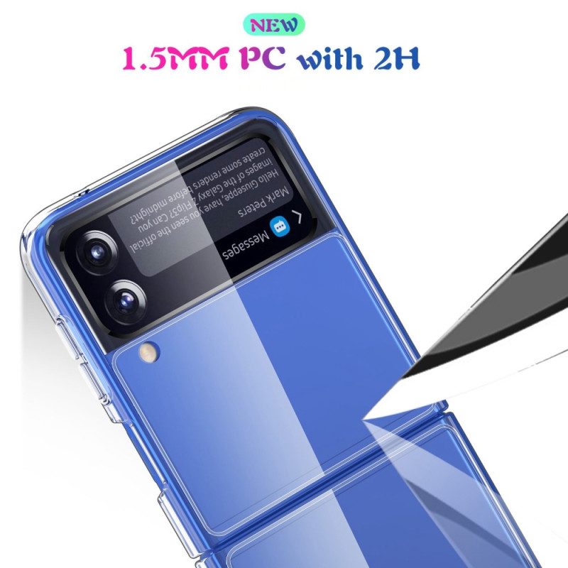 Folio-fodral Skal För Samsung Galaxy Z Flip 4 Läderfodral Kristall