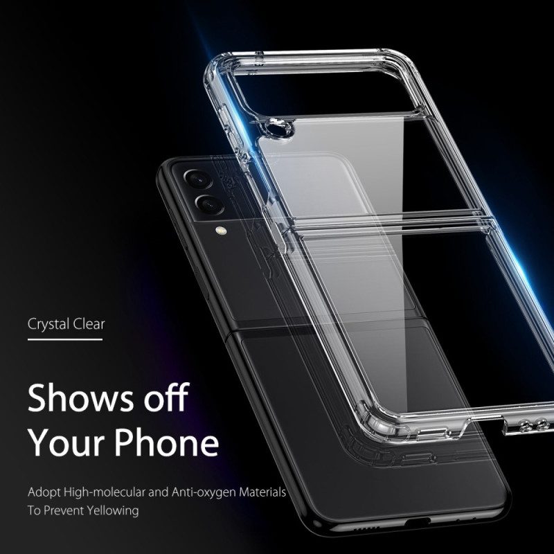 Folio-fodral Skal För Samsung Galaxy Z Flip 4 Läderfodral Transparent Dux Ducis