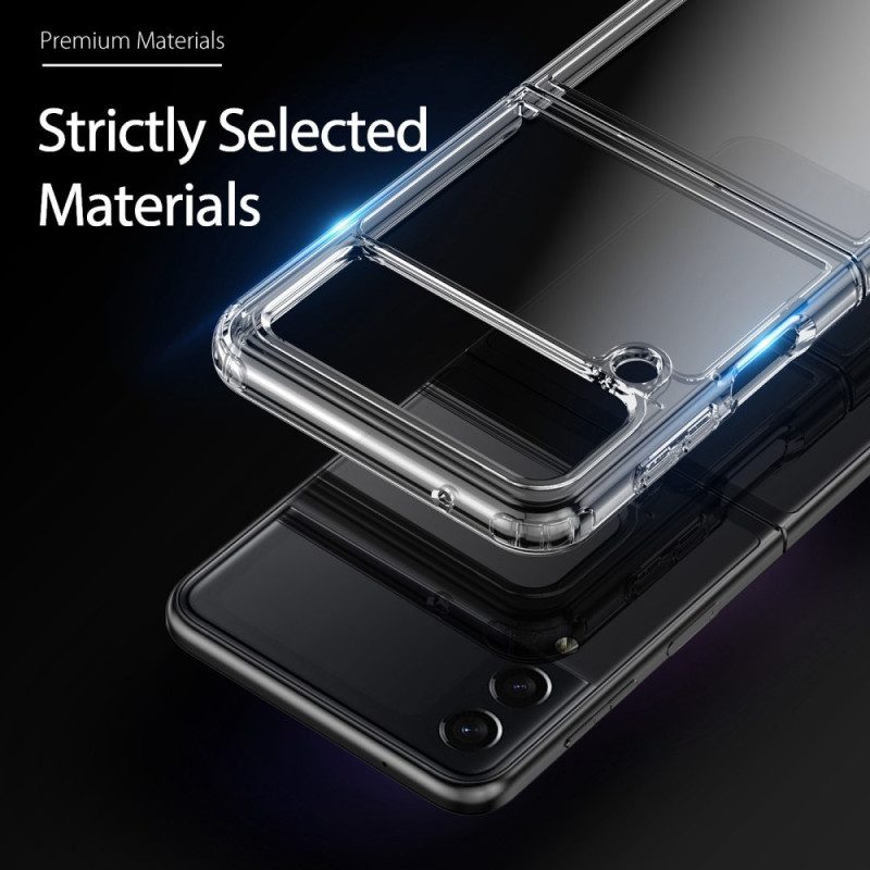 Folio-fodral Skal För Samsung Galaxy Z Flip 4 Läderfodral Transparent Dux Ducis