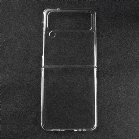 Folio-fodral Skal För Samsung Galaxy Z Flip 4 Läderfodral Transparent Plast