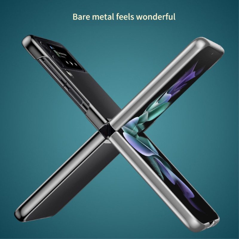 Folio-fodral Skal För Samsung Galaxy Z Flip 4 Läderfodral Transparenta Färgade Konturer