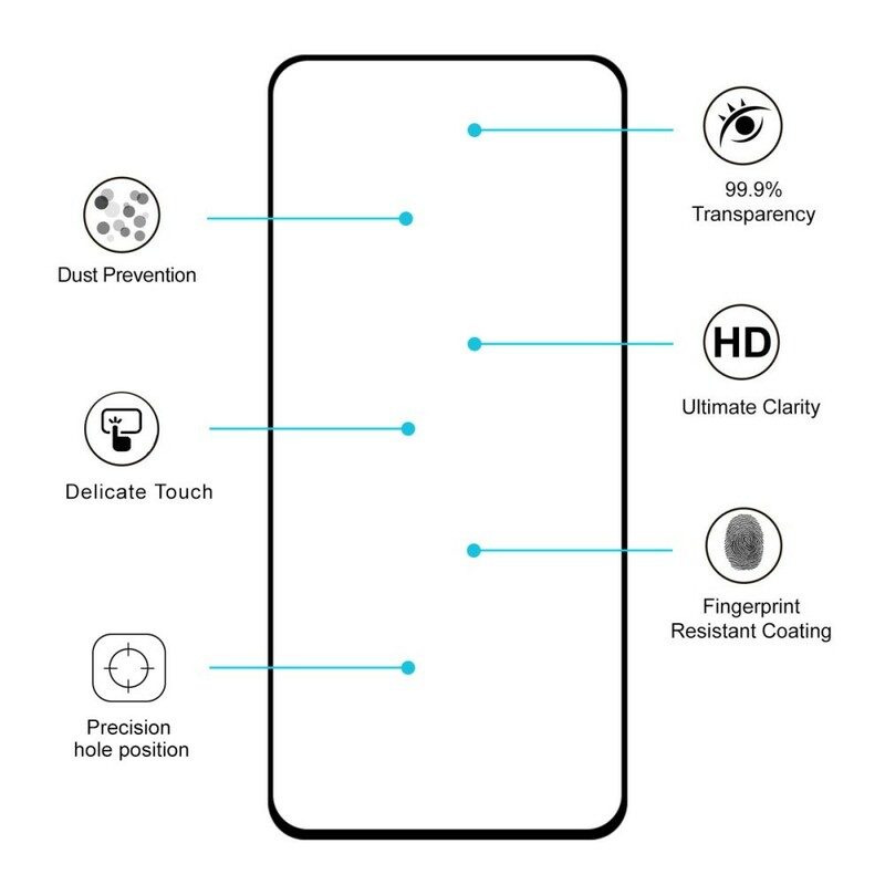 Härdat Glasskydd För Samsung Galaxy A90 / A80 Hat Prince