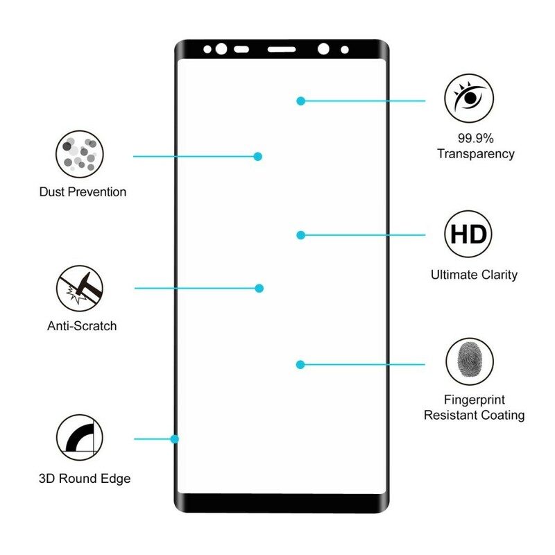 Härdat Glasskydd För Samsung Galaxy Note 8