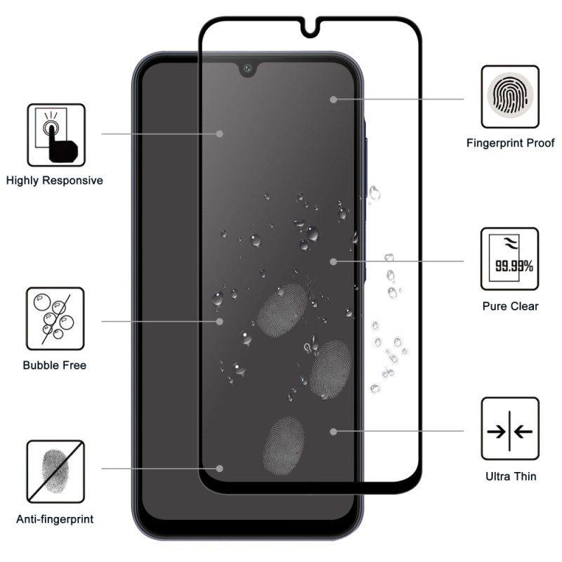 Heltäckande Skärmskydd I Härdat Glas För Samsung Galaxy A17 4g / A17 5g