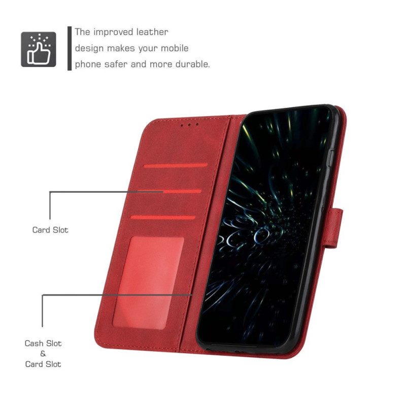 Läderfodral För Samsung Galaxy A03 Core Med Kedjar Geo Konstläderrem