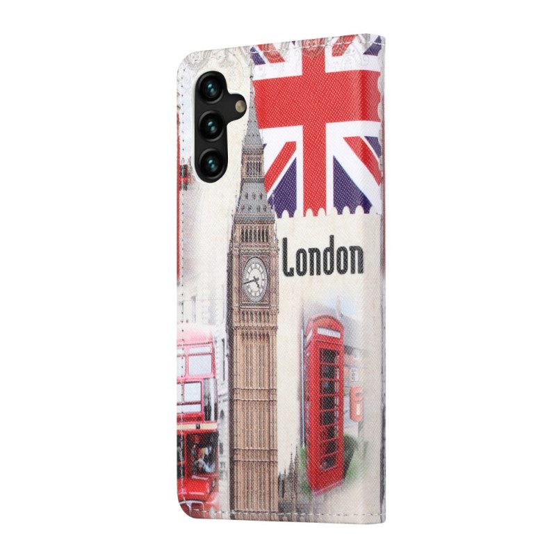 Läderfodral För Samsung Galaxy A13 5G Londonlife