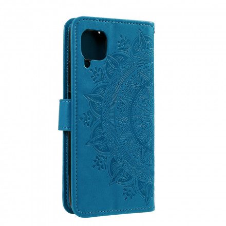 Läderfodral För Samsung Galaxy A22 4G Sön Mandala