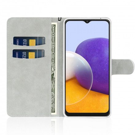 Läderfodral För Samsung Galaxy A22 5G Paljetter S Design