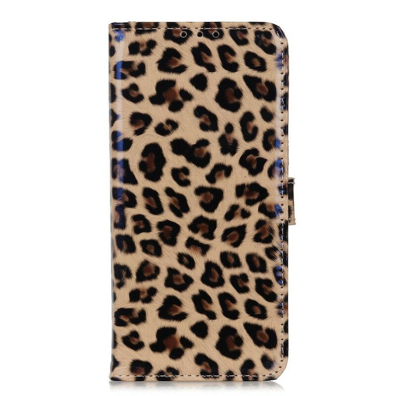 Läderfodral För Samsung Galaxy A41 Leopard