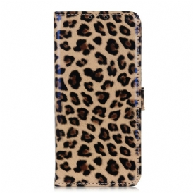 Läderfodral För Samsung Galaxy A41 Leopard