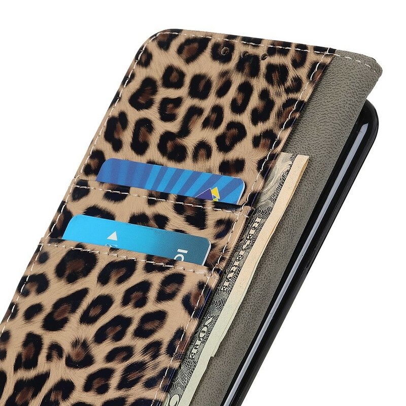 Läderfodral För Samsung Galaxy A41 Leopard