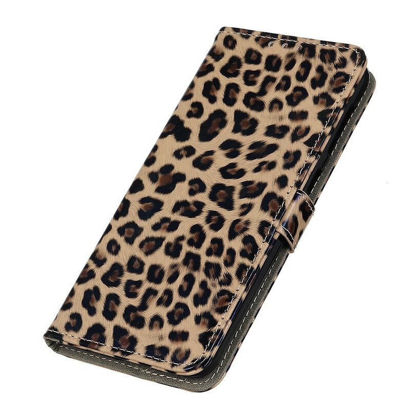 Läderfodral För Samsung Galaxy A41 Leopard