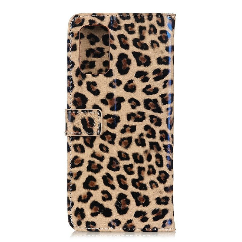 Läderfodral För Samsung Galaxy A41 Leopard