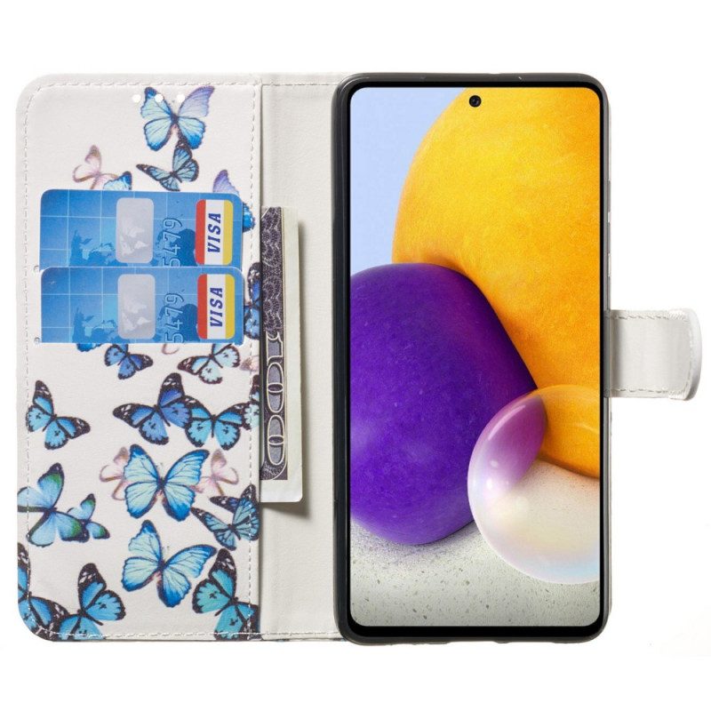 Läderfodral För Samsung Galaxy A53 5G Fjärilstilen