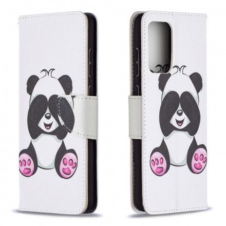 Läderfodral För Samsung Galaxy A72 4G / 5G Panda Kul