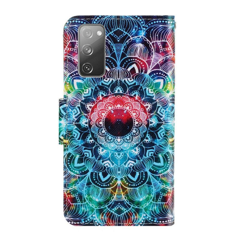 Läderfodral För Samsung Galaxy S20 FE Mandala I Himlen