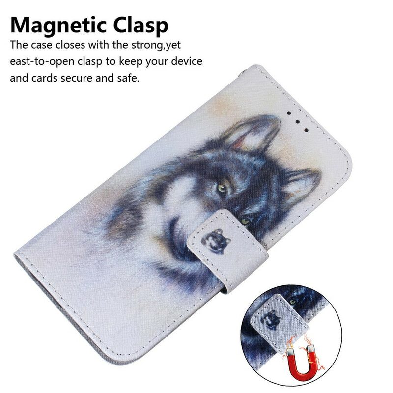 Läderfodral För Samsung Galaxy S21 5G Canine Gaze