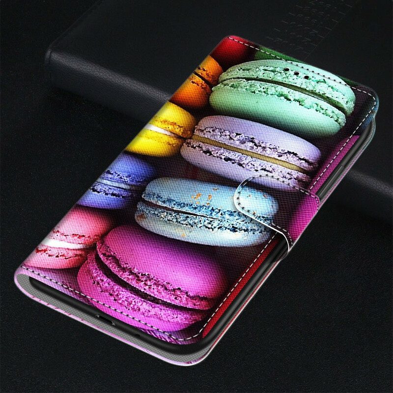 Läderfodral För Samsung Galaxy S21 5G Macaroons