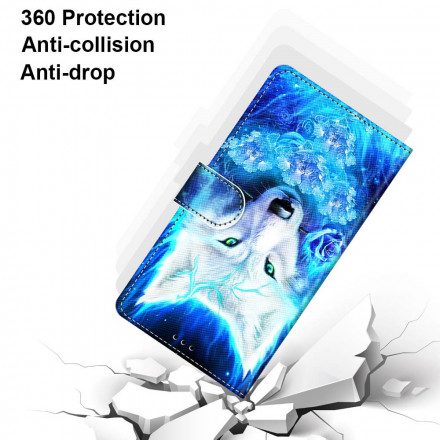 Läderfodral För Samsung Galaxy S21 Ultra 5G Trollvarg