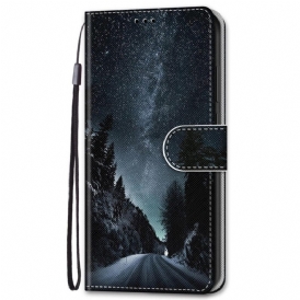 Läderfodral För Samsung Galaxy S22 Plus 5G Mystisk Natur