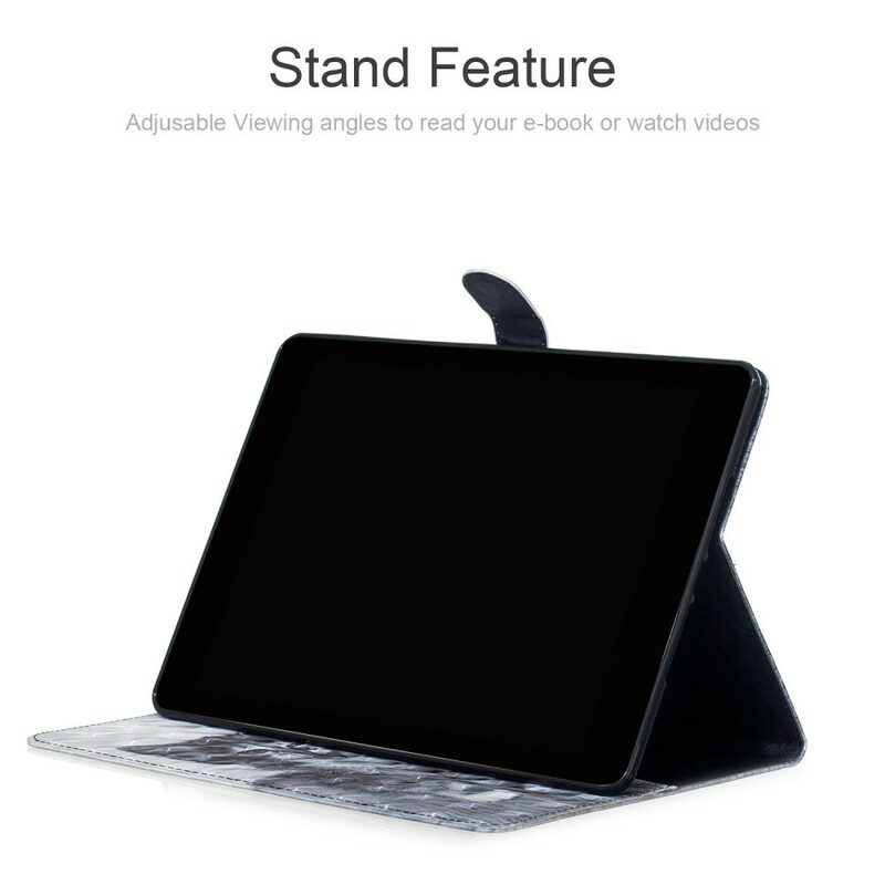 Läderfodral För Samsung Galaxy Tab A 10.1 (2019) Kattunge
