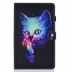 Läderfodral För Samsung Galaxy Tab A 10.1 (2019) Psycho Cat